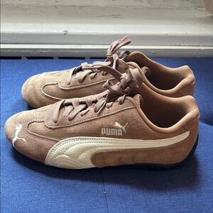 Puma Brown Suede Sneakers